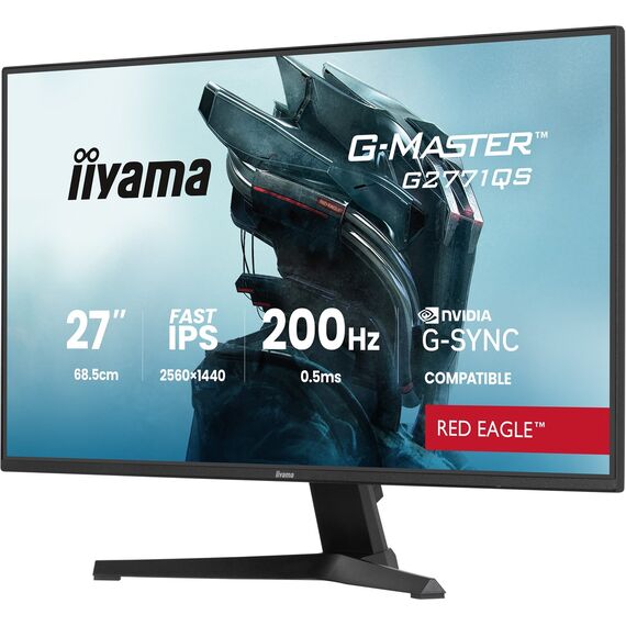 iiyama G-MASTER G2771QS-B1 computer monitor 68.6 cm (27") 2560 x 1440 pixels Wide Quad HD Black - Monitors - Monitors & Mounts - Techbox