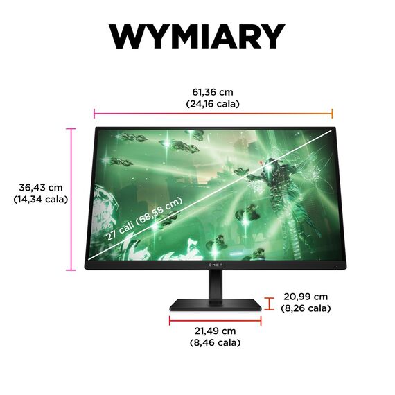 OMEN by HP 27 inch QHD 165Hz Gaming Monitor - OMEN 27q | Techbox