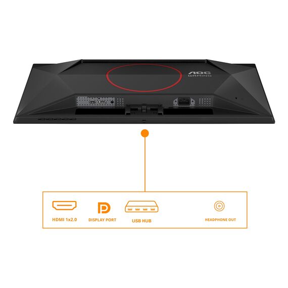 AOC G4 Q27G41ZDF computer monitor 67.3 cm (26.5") 2560 x 1440 pixels Quad HD QD-OLED Black, Red - Monitors - Monitors & Mounts - Techbox