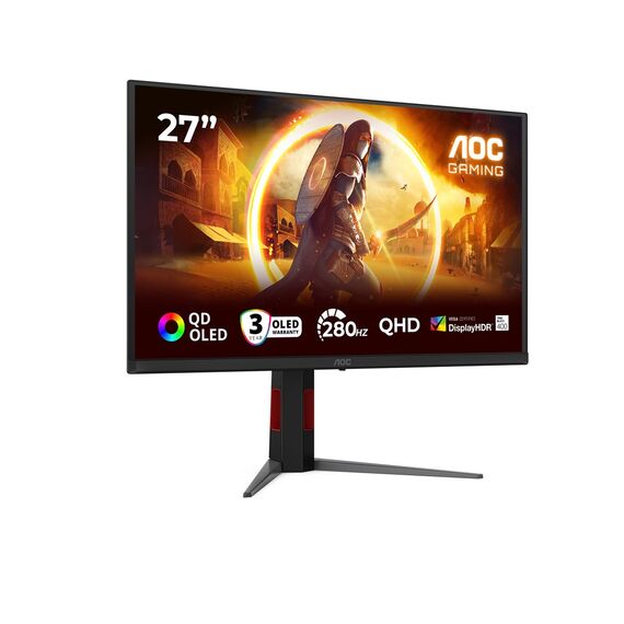 AOC G4 Q27G4ZD computer monitor 68.6 cm (27") 2560 x 1440 pixels Quad HD QD-OLED Black, Red | Techbox