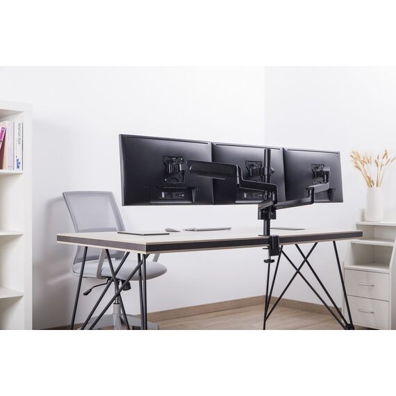 Gembird MA-DA3-01 monitor mount / stand 68.6 cm (27") Desk Black - Stands & Accessories - Monitors & Mounts - Techbox