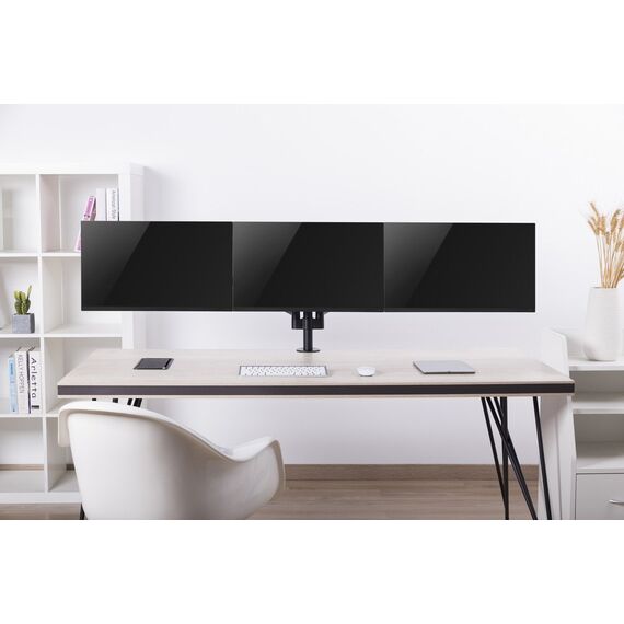 Gembird MA-DA3-01 monitor mount / stand 68.6 cm (27") Desk Black - Stands & Accessories - Monitors & Mounts - Techbox
