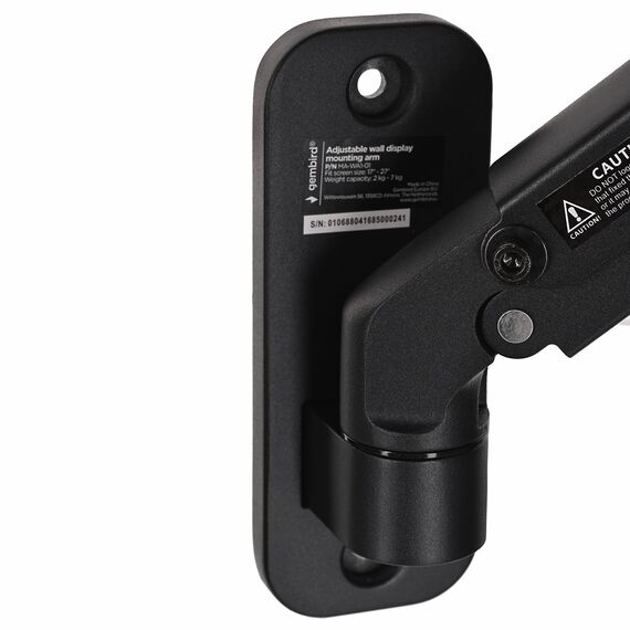 Gembird MA-WA1-01 monitor mount / stand 68.6 cm (27") Black Wall | Techbox
