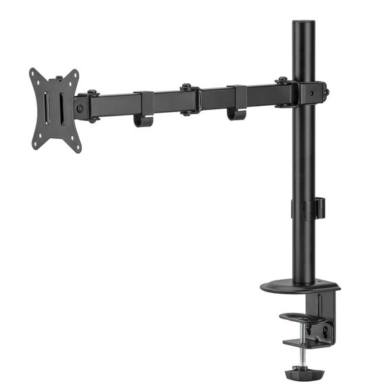 Maclean MC-753N LCD Monitor Desk Mount 17-32" 9kg VESA 75x75 100x100 Single Arm Extendable Adjustable | Techbox