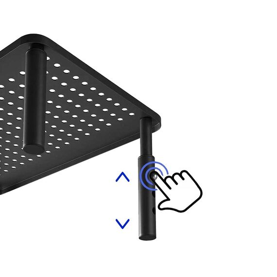 Maclean MC-946 Monitor Laptop Stand 13" - 32" 3-Level Height Adjustment with Drawer up to 20kg Sturdy Vented | Techbox