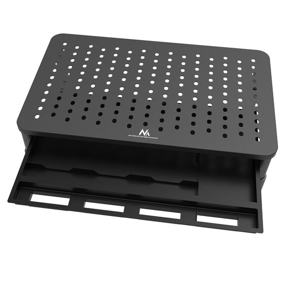 Maclean MC-946 Monitor Laptop Stand 13" - 32" 3-Level Height Adjustment with Drawer up to 20kg Sturdy Vented | Techbox