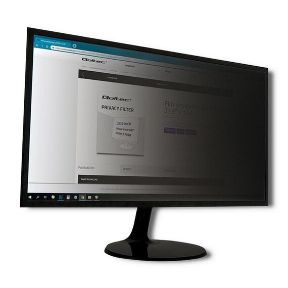 Qoltec 51059 display privacy filters 60.5 cm (23.8") | Techbox