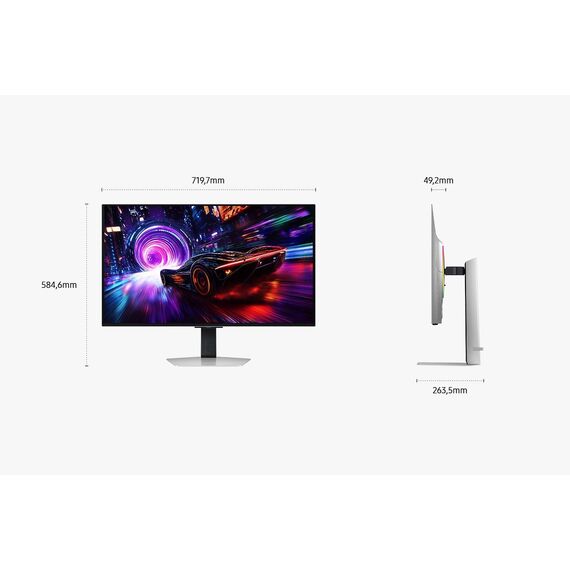 Samsung S32FG810SU computer monitor 81.3 cm (32") 2160 x 3840 pixels 4K Ultra HD OLED Silver - Monitors - Monitors & Mounts - Techbox