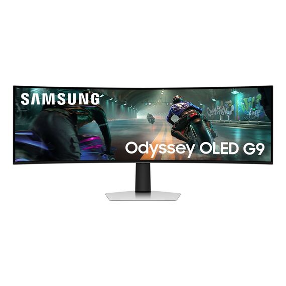 Samsung S49DG910SU computer monitor 124.5 cm (49") 5120 x 1440 pixels Dual QHD OLED Silver - Monitors - Monitors & Mounts - Techbox