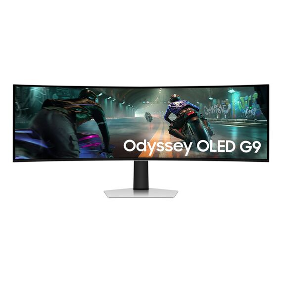 Samsung S49DG910SU computer monitor 124.5 cm (49") 5120 x 1440 pixels Dual QHD OLED Silver - Monitors - Monitors & Mounts - Techbox