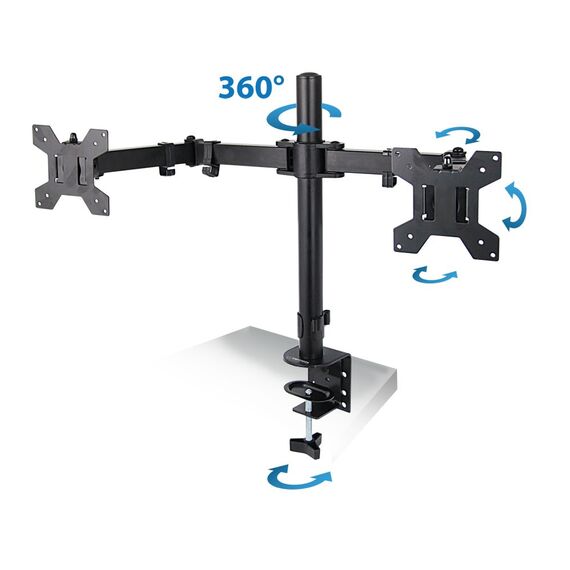 Esperanza ERW018 Desk mount for two monitors 10-27'' up to 8kg | Techbox