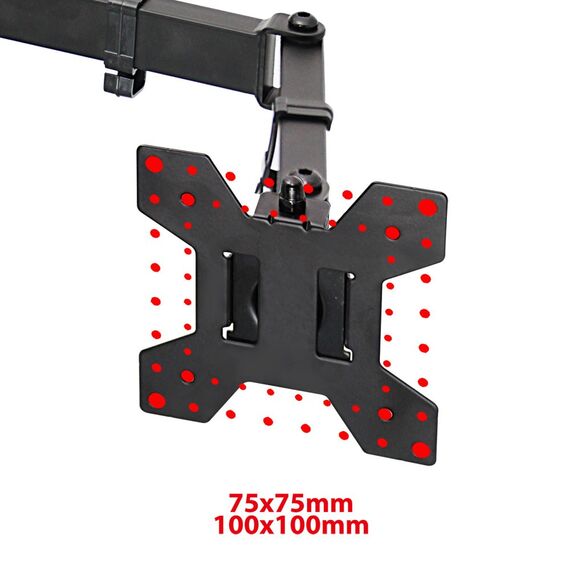Esperanza ERW018 Desk mount for two monitors 10-27'' up to 8kg | Techbox