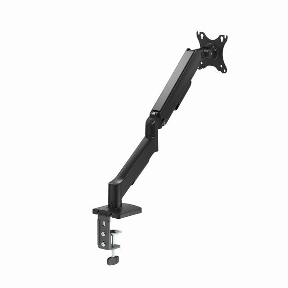 Gembird MA-DA1U-01 Adjustable desk display mounting arm with USB ports, 17”-32”, black | Techbox