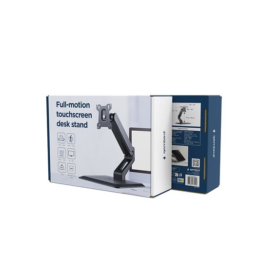 Gembird MS-D1ST-01 Full-motion touchscreen desk stand, 17"-32", black | Techbox
