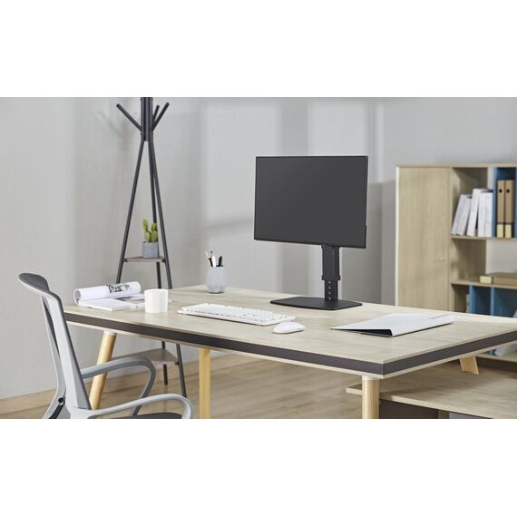 Gembird MS-D1ST-02 Height adjustable full-motion monitor desk stand, 17"-32", black - Stands & Accessories - Monitors & Mounts - Techbox