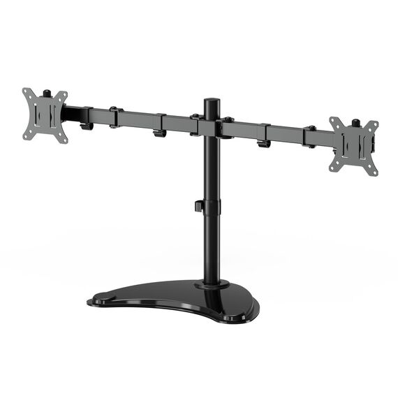 Gembird MS-D2ST-02 Monitor desk stand (rotate, tilt, swivel), 13”-32”, black | Techbox