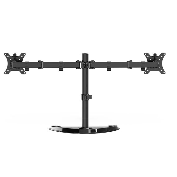 Gembird MS-D2ST-02 Monitor desk stand (rotate, tilt, swivel), 13”-32”, black | Techbox