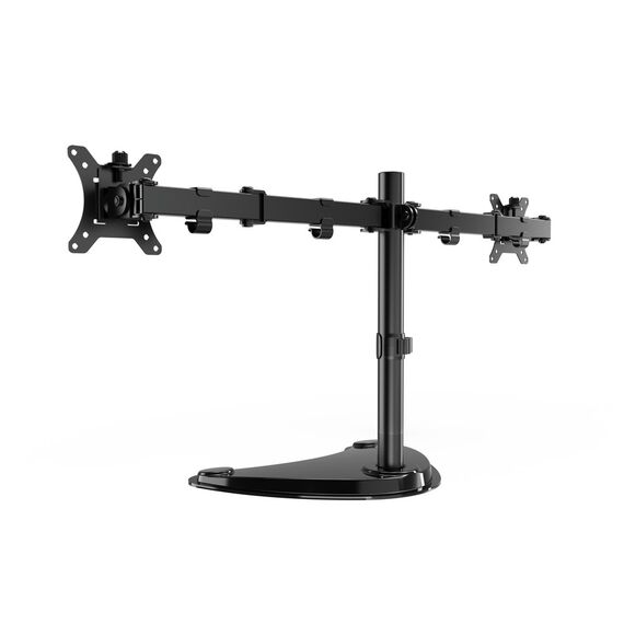Gembird MS-D2ST-02 Monitor desk stand (rotate, tilt, swivel), 13”-32”, black | Techbox