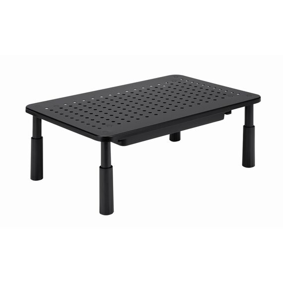 Gembird MS-TABLE-D-01 Adjustable monitor stand with drawer (rectangle) | Techbox