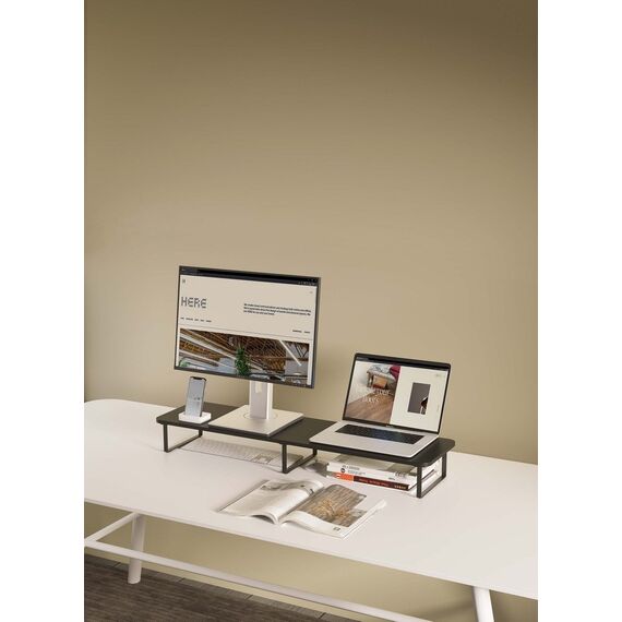 Gembird MS-TABLE2-01 monitor mount / stand Desk Black | Techbox