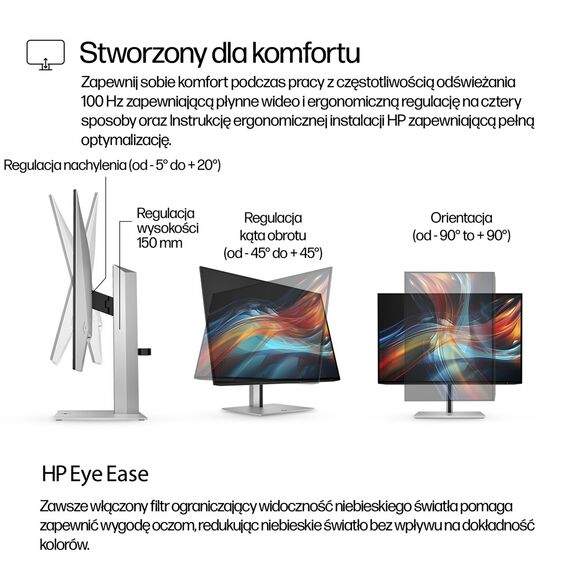 HP Series 7 Pro 24 inch WUXGA USB-C Monitor - 724pu | Techbox
