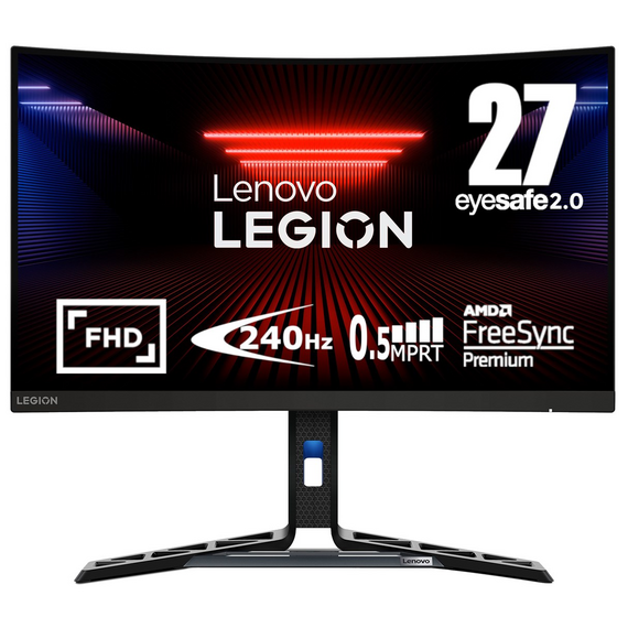 Lenovo Legion R27fc-30 LED display 68.6 cm (27") 1920 x 1080 pixels Full HD Black - Monitors - Monitors & Mounts - Techbox