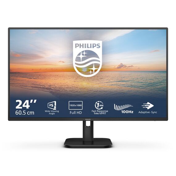 Philips 1000 series 24E1N1100A/00 LED display 60.5 cm (23.8") 1920 x 1080 pixels Full HD LCD Black | Techbox