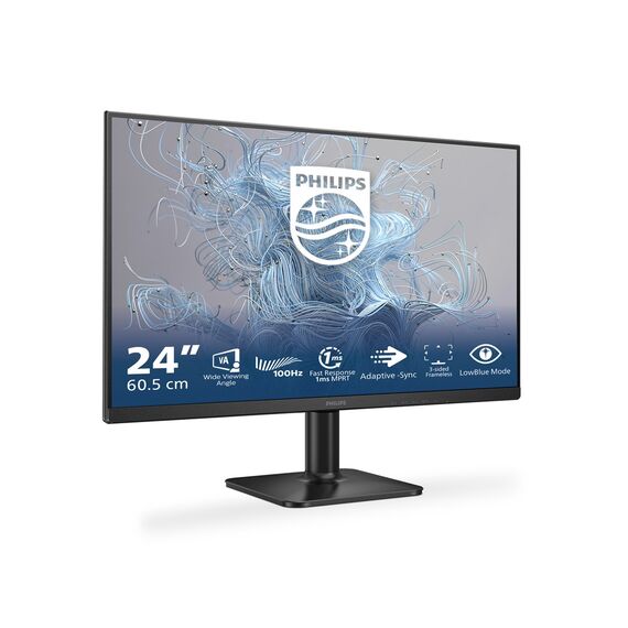Philips 1000 series 24E2N1100LB/00 computer monitor 60.5 cm (23.8") 1920 x 1080 pixels Full HD LCD Black | Techbox