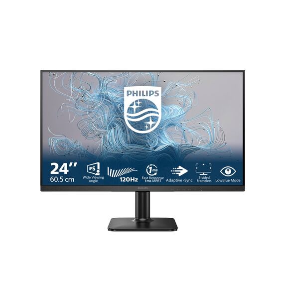 Philips 1000 series 24E2N1110/00 computer monitor 60.5 cm (23.8") 1920 x 1080 pixels Full HD LCD Black - Monitors - Monitors & Mounts - Techbox