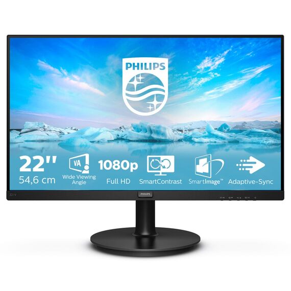 Philips V Line 221V8A/00 LED display 54.6 cm (21.5") 1920 x 1080 pixels Full HD Black | Techbox
