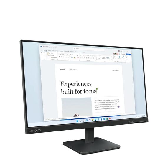 Lenovo L24-4e computer monitor 60.5 cm (23.8") 1920 x 1080 pixels Full HD LCD Black - Monitors - Monitors & Mounts - Techbox