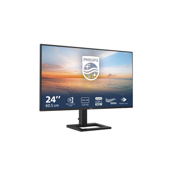 Philips 1000 series 24E1N1300AE/00 computer monitor 60.5 cm (23.8") 1920 x 1080 pixels Full HD LCD Black | Techbox
