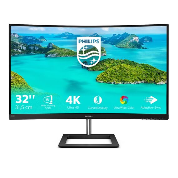 Philips E Line 328E1CA/00 LED display 80 cm (31.5") 3840 x 2160 pixels 4K Ultra HD LCD Black | Techbox