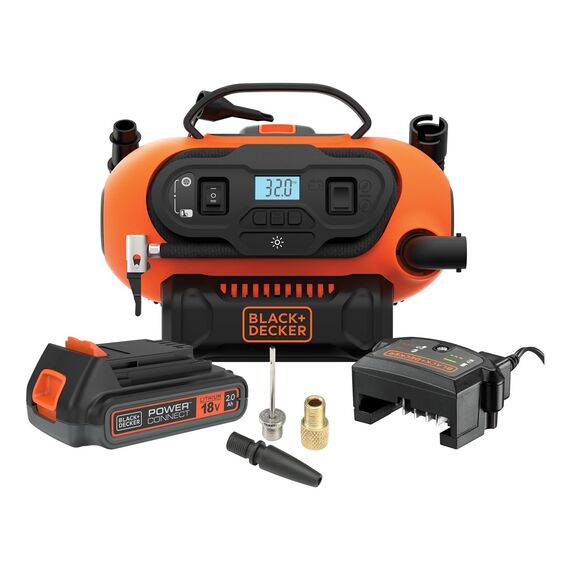 Black & Decker BDCINF18N-QS air compressor 160 l/min AC/Cigar lighter | Techbox