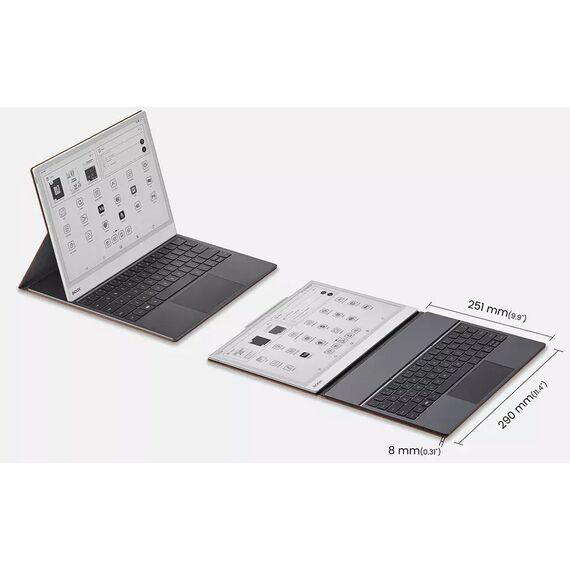 Onyx Boox Note Max / Tab X C Magnetic case with keyboard Brown - E-Readers - Tablet PC & Accessories - Techbox