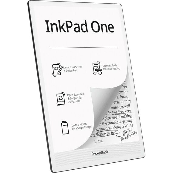 PocketBook InkPad One 1030 10.3" E-ink Mobius 32GB Wi-Fi E-reader – Matte Black - E-Readers - Tablet PC & Accessories - Techbox