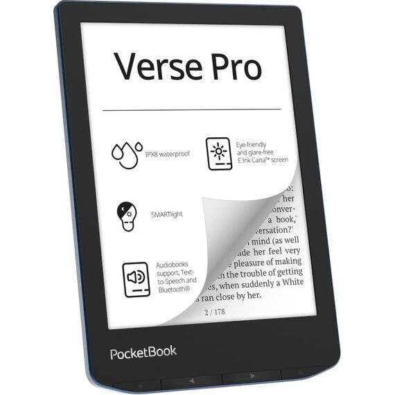 PocketBook Verse Pro e-book reader Touchscreen 16 GB Wi-Fi Black, Blue - E-Readers - Tablet PC & Accessories - Techbox