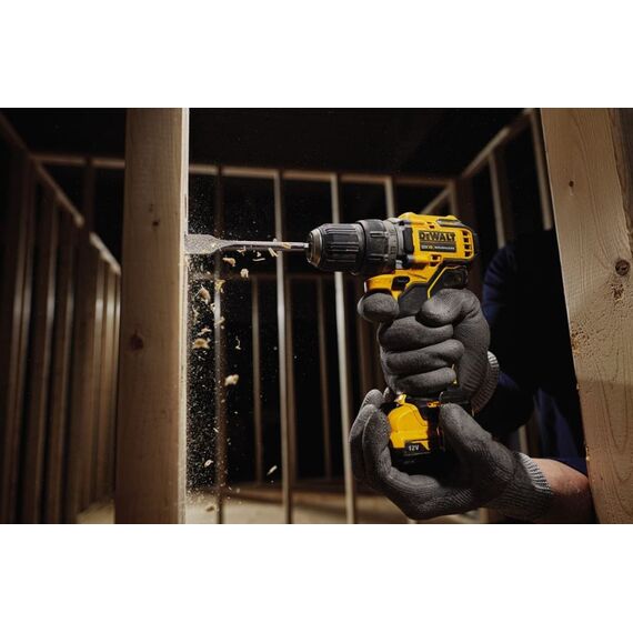 DEWALT DCD701D2-QW Cordless Drill 2x 12V 2Ah XR TSTAK Black, Yellow | Techbox