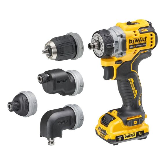 DeWALT DCD703L2T-QW drill 1500 RPM Keyless 900 g Black, Yellow - Electric Tools - Tools - Techbox