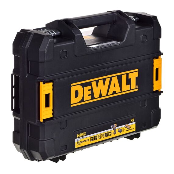 DRILL/DRIVER DEWALT DCD800P2T-QW 18V 2X5,0AH BL TSTAK | Techbox