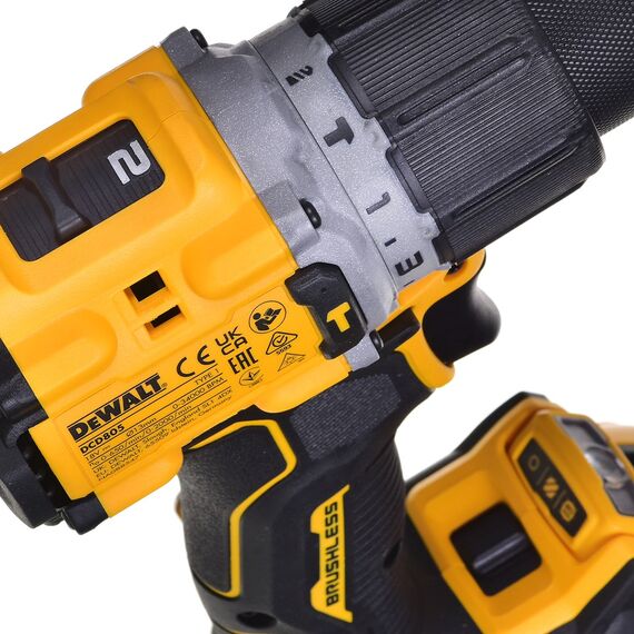DRILL/DRIVER DEWALT DCD805P2T 18V 2X5,0AH BL TSTAK | Techbox