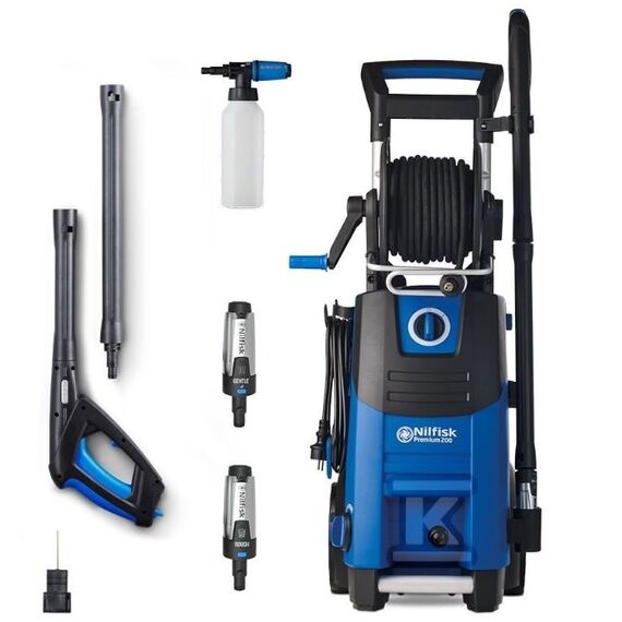 Nilfisk PREMIUM 200-15 EU pressure washer Upright Electric 650 l/h Blue, Black | Techbox