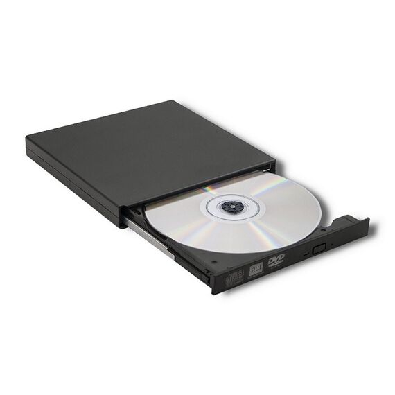 Qoltec 51858 External DVD-RW recorder |USB 2.0|Black | Techbox