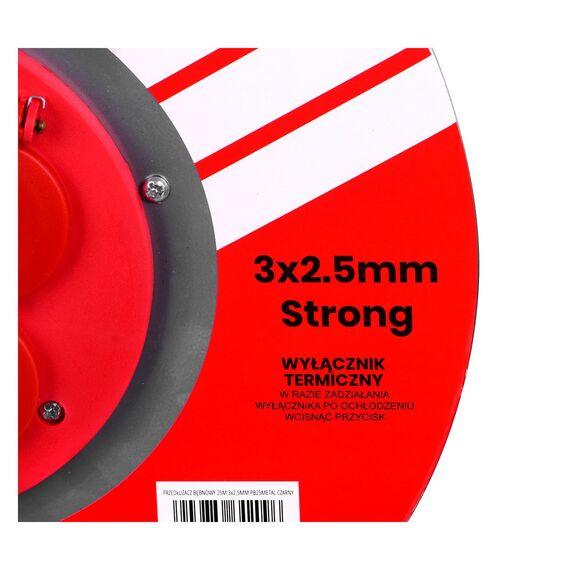 Extension cable VERTEX PB25METAL 3x2,5 mm Black | Techbox