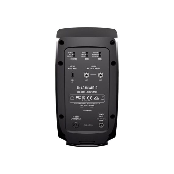 Adam Audio D3V Black - a pair of studio monitors - Speakers - Home Cinema - Techbox