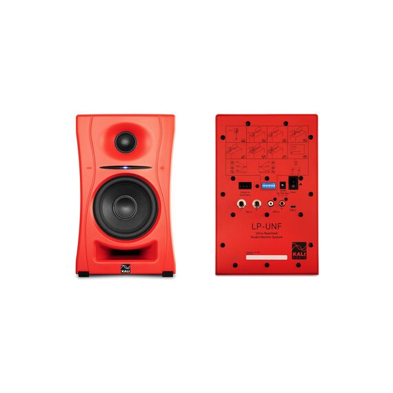 Kali Audio LP-UNF-R - a pair of Bluetooth monitor speakers (red) | Techbox