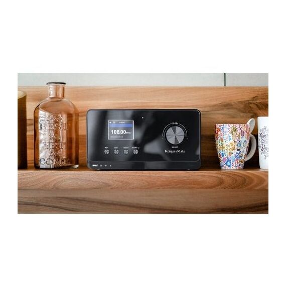 Krüger&Matz KM0816.1 Internet Radio Black + FM - Portable Radio CD Players - Home Cinema - Techbox