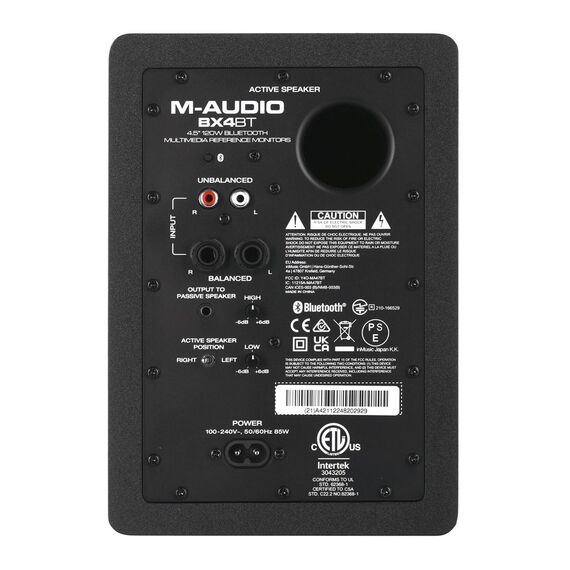 M-AUDIO BX4 BT 2x loudspeaker Black Wired + Bluetooth 50 W | Techbox