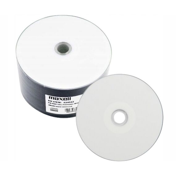 MAXELL CD-R 700MB 52x80 min, spindle, printable disc - CD, DVD & Blu Ray - Consumables - Techbox