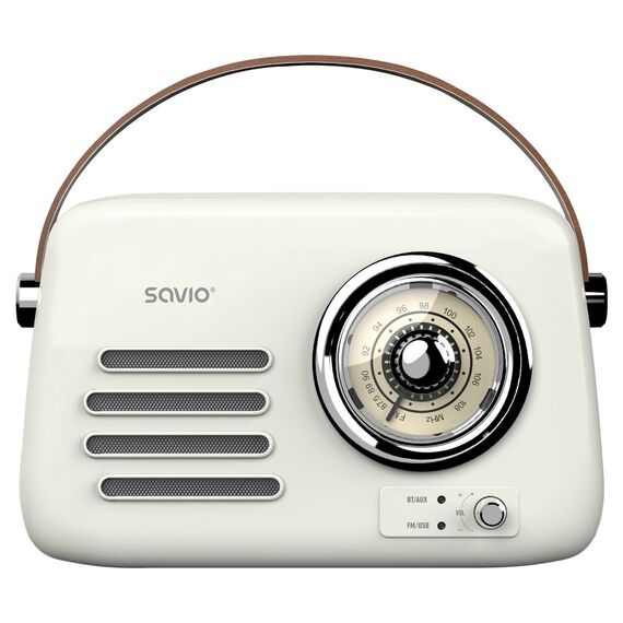 SAVIO RS-02 Portable Radio, white | Techbox